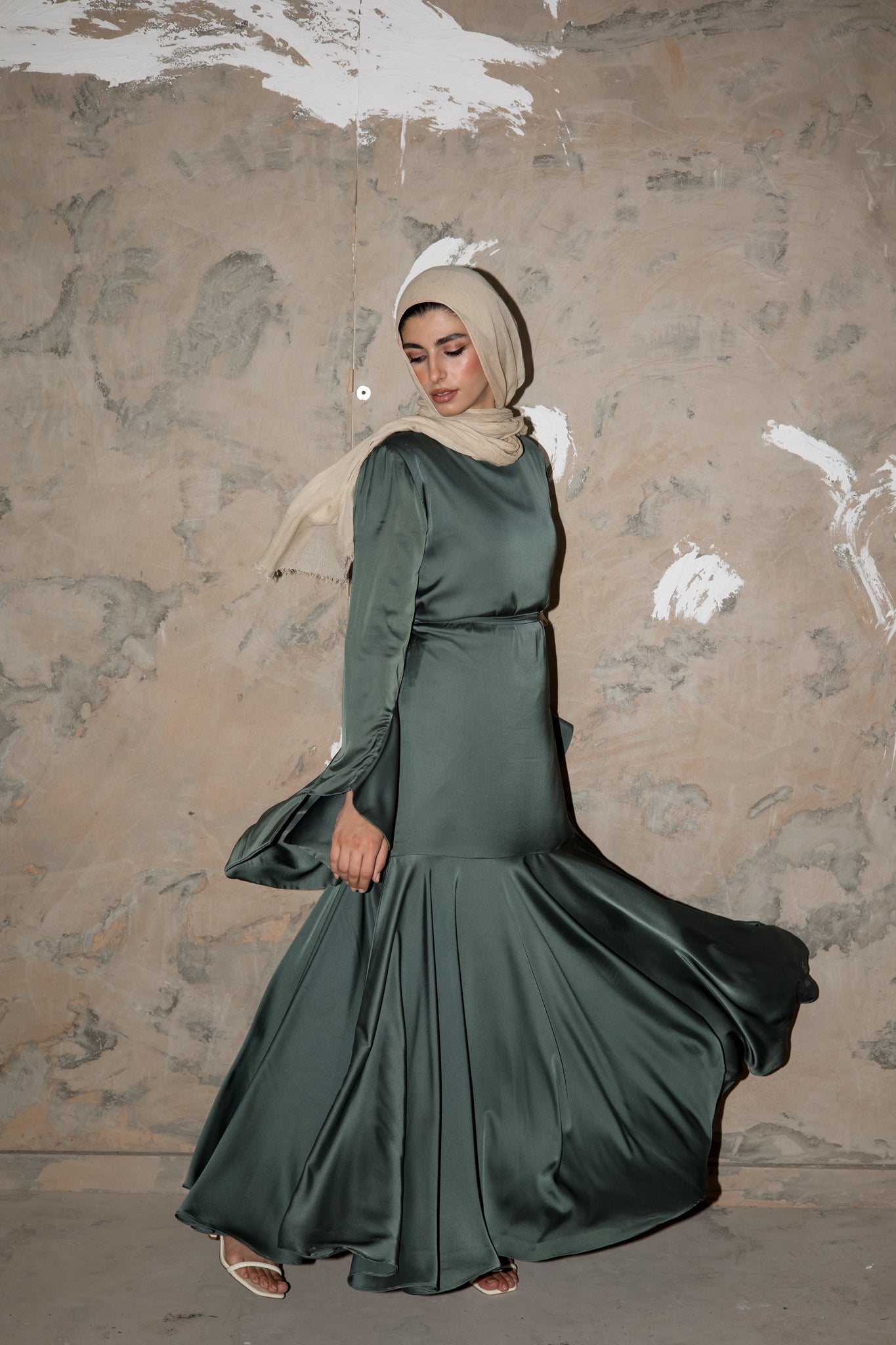 Amelia Dress- Dark Green