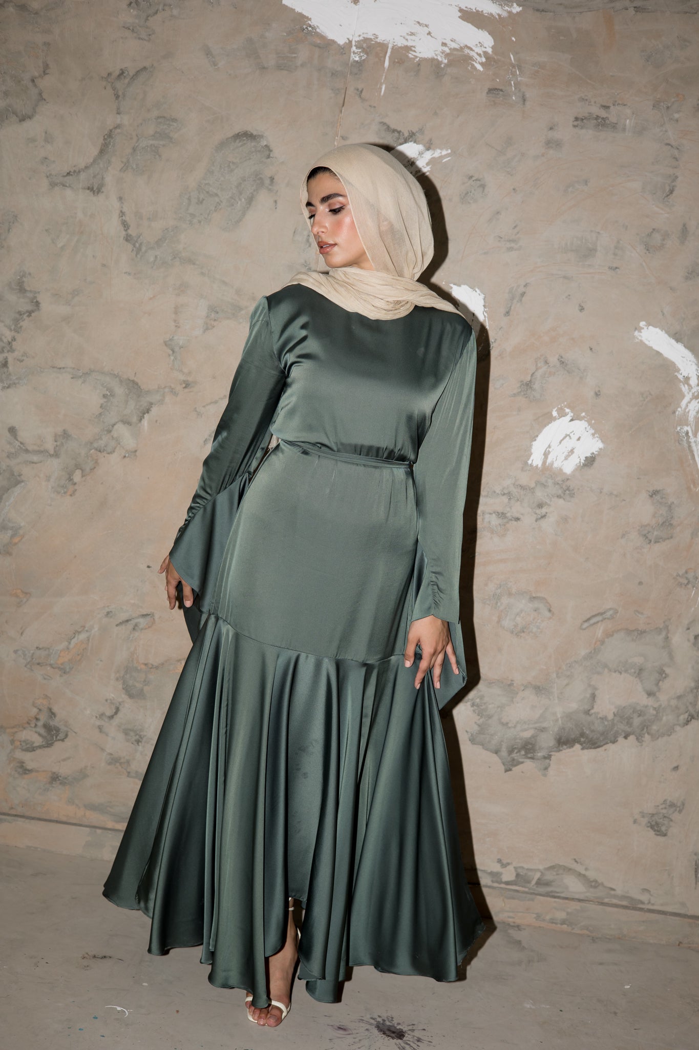 Amelia Dress- Dark Green