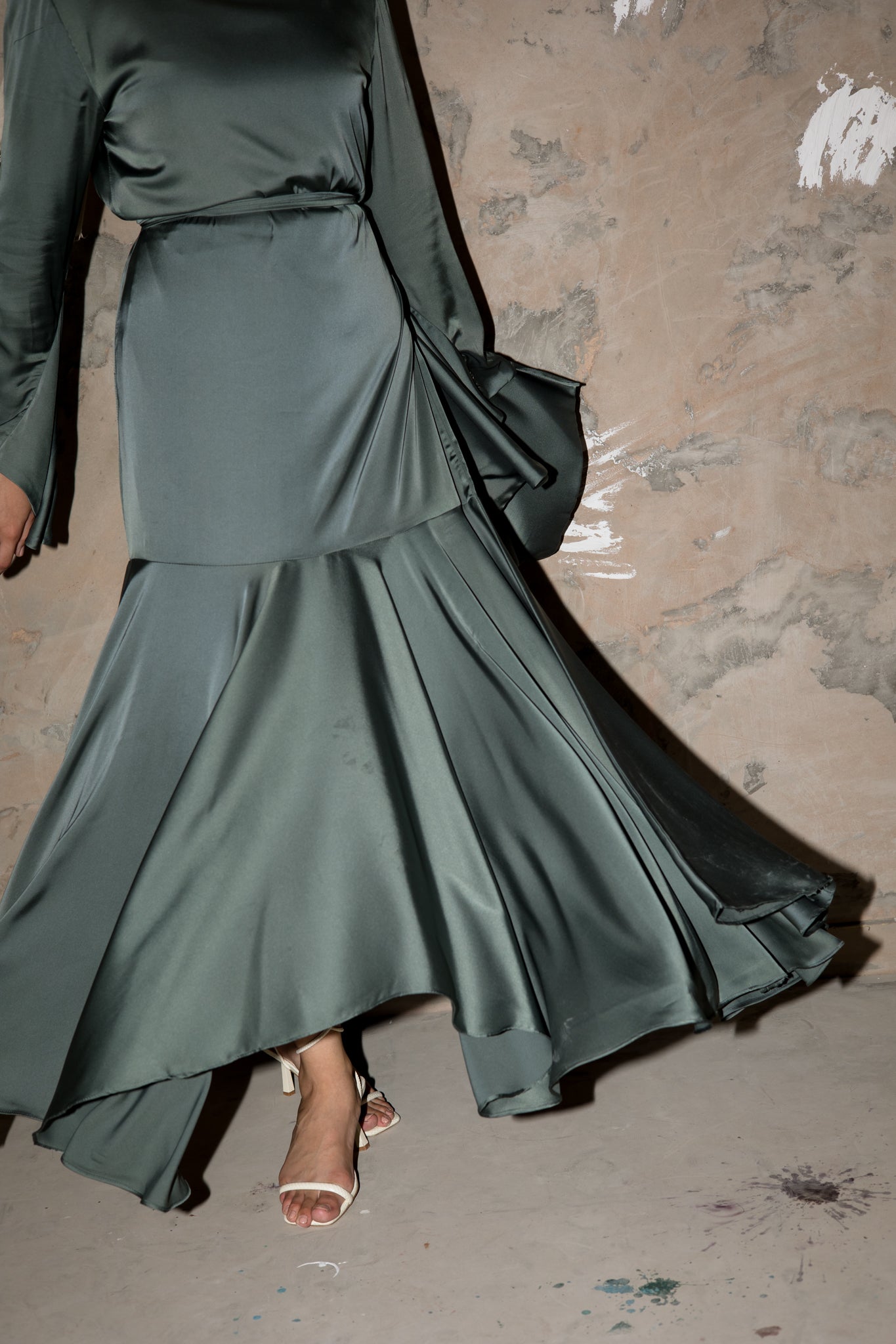 Amelia Dress- Dark Green