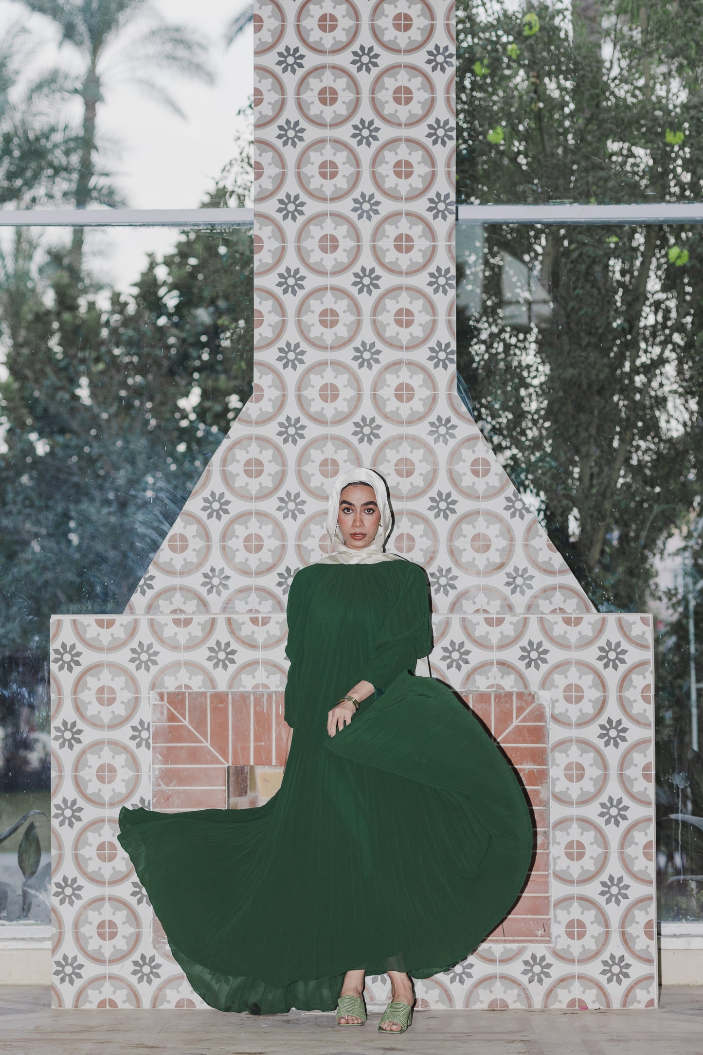 Sophia Dress- Green